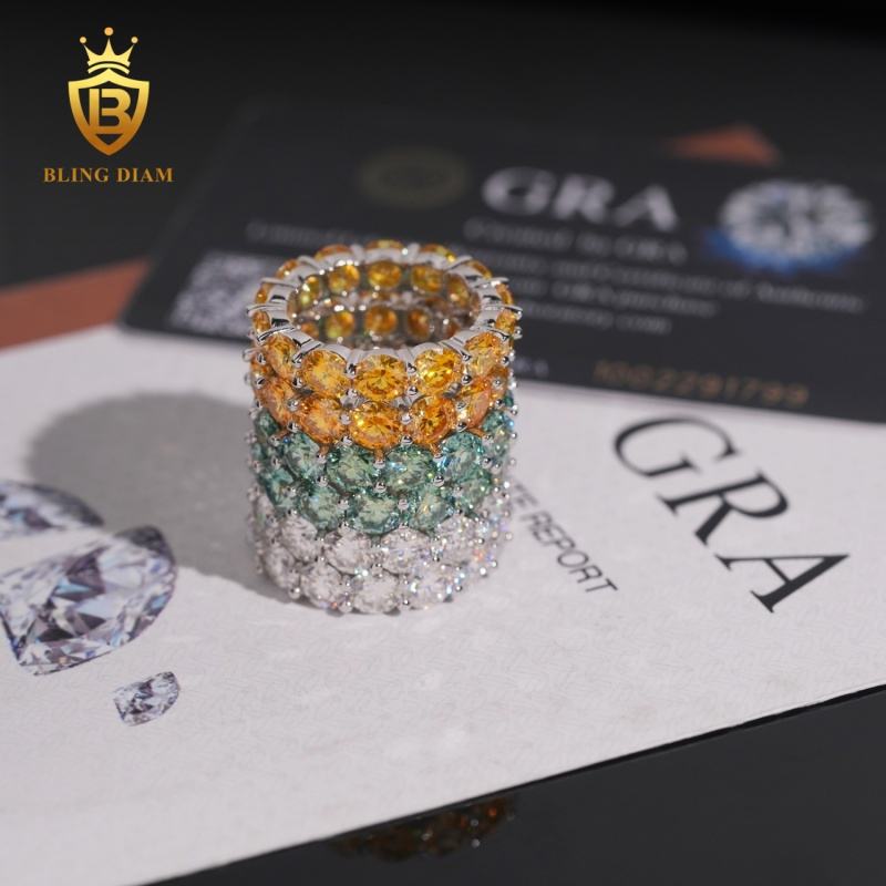 5mm full moissanite ring