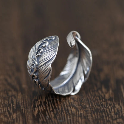 Feather Open Ring