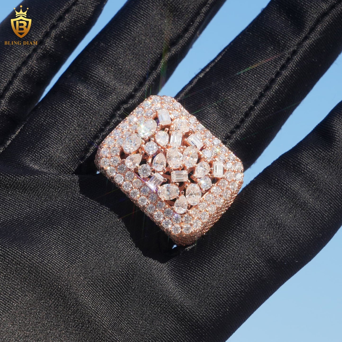 rectangle sharp-edged ring