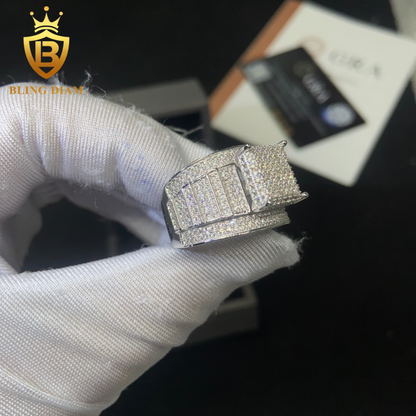 Iced-out men’s ring
