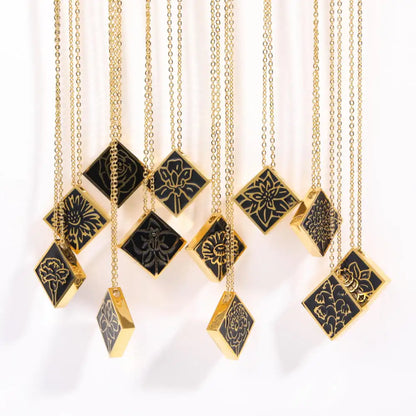 Gold Floral Pendant