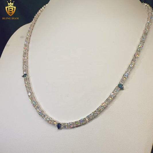 5MM Sterling Silver 925 VVS Moissanite Tennis Chain