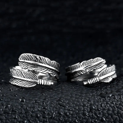 Silver Feather Ring