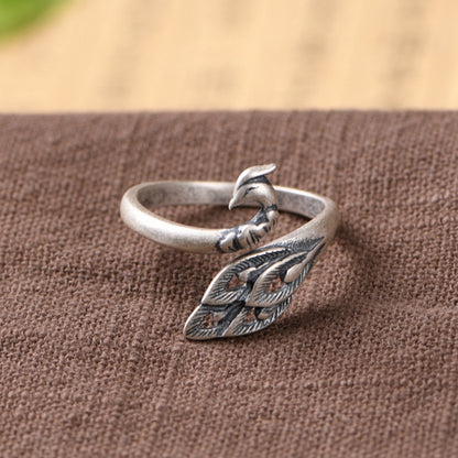 Peacock Adjustable ring