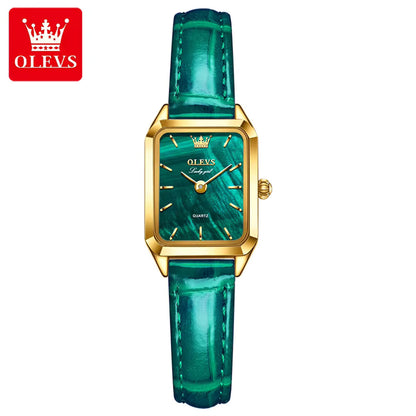 Red and Gold Square Watch