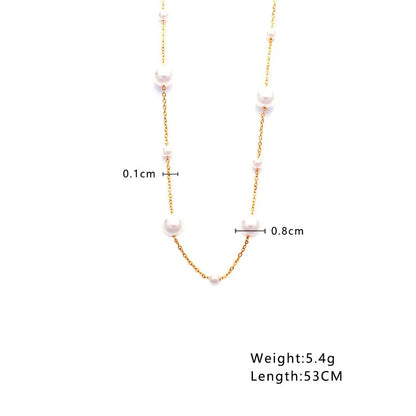 Golden Pearl Necklaces
