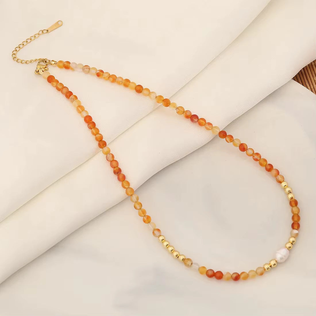 Golden Bead Necklace