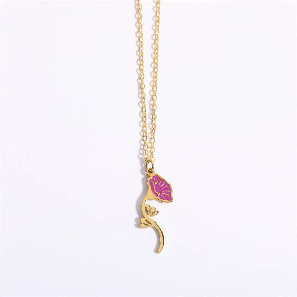 Floral Zodiac Necklace