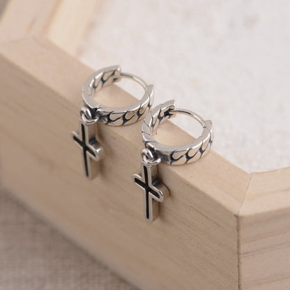Cross Design Earrings