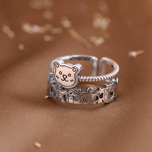 Little Bear wide ring