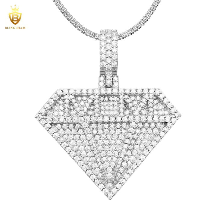 Geometric Moissanite Pendant