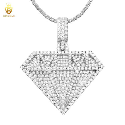 Geometric Moissanite Pendant