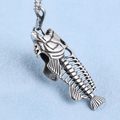 Fishbone Pendant Necklace