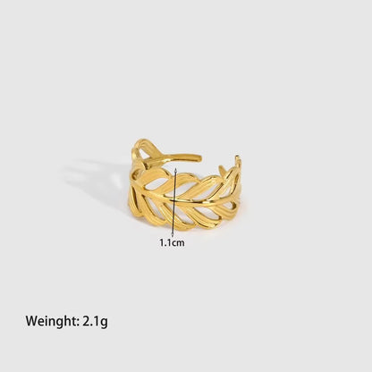 Open Heart Star Hollow Rings