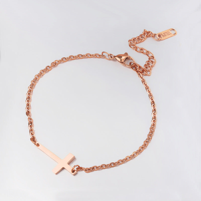 Charm Cross Bracelet