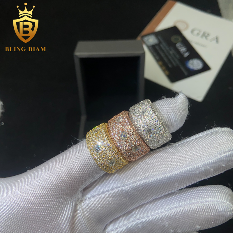 iced-out moissanite ring