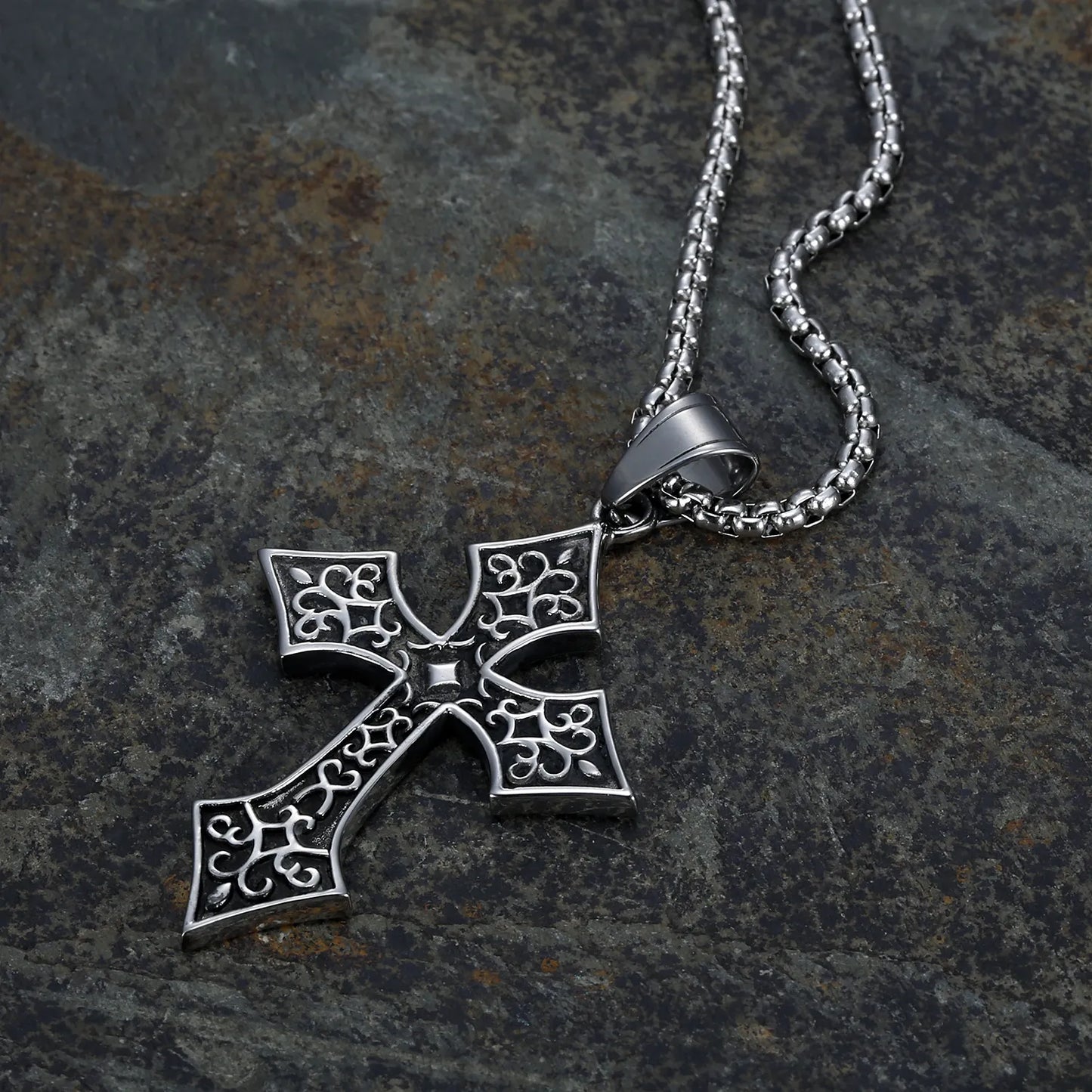 Silver Crucifix Necklace
