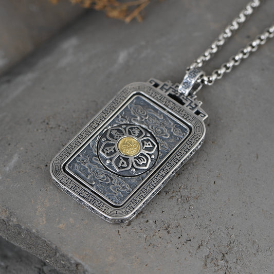 Buddhist Vajra Pestle Necklace