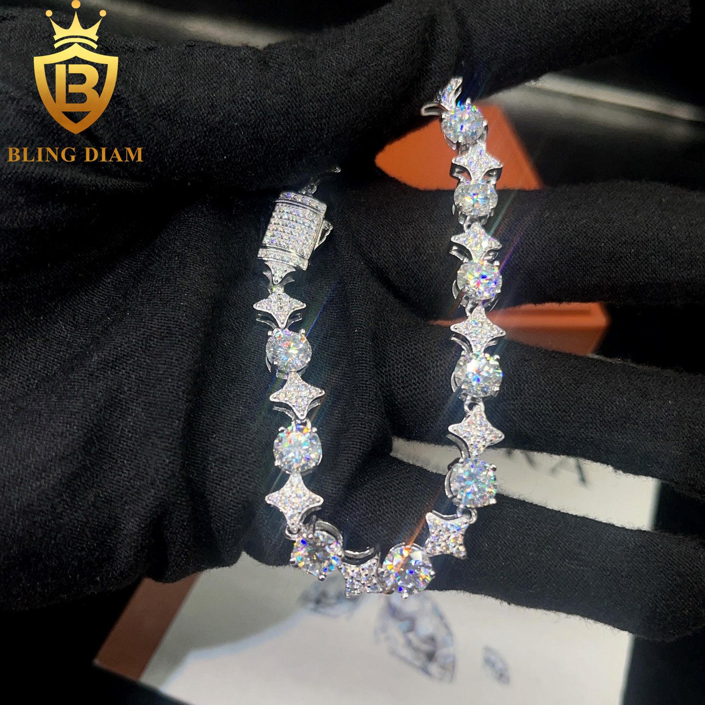 Iced Out Moissanite Tennis Bracelet
