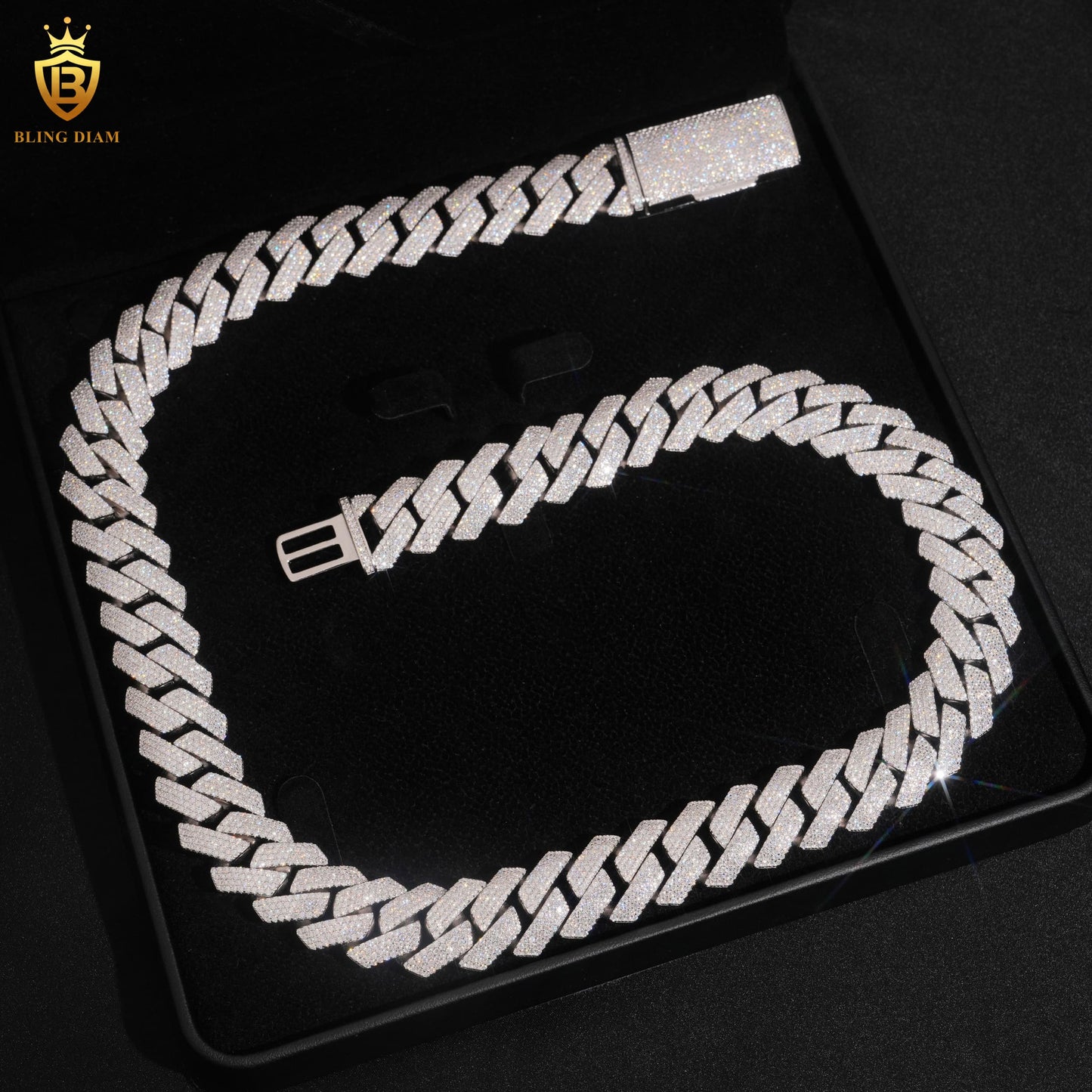 VVS Moissanite Miami Cuban Link Chain