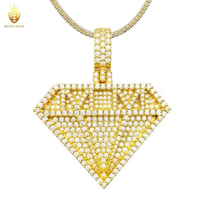 Geometric Moissanite Pendant