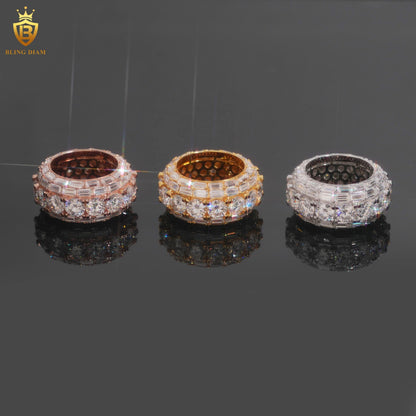 Iced-out hip-hop ring