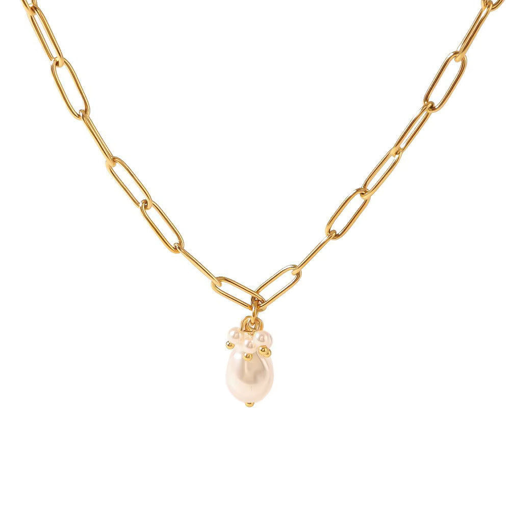 Star White Shell Pendant Necklace