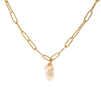 Star White Shell Pendant Necklace