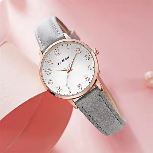 Grey & Rose Gold Elegant Watch