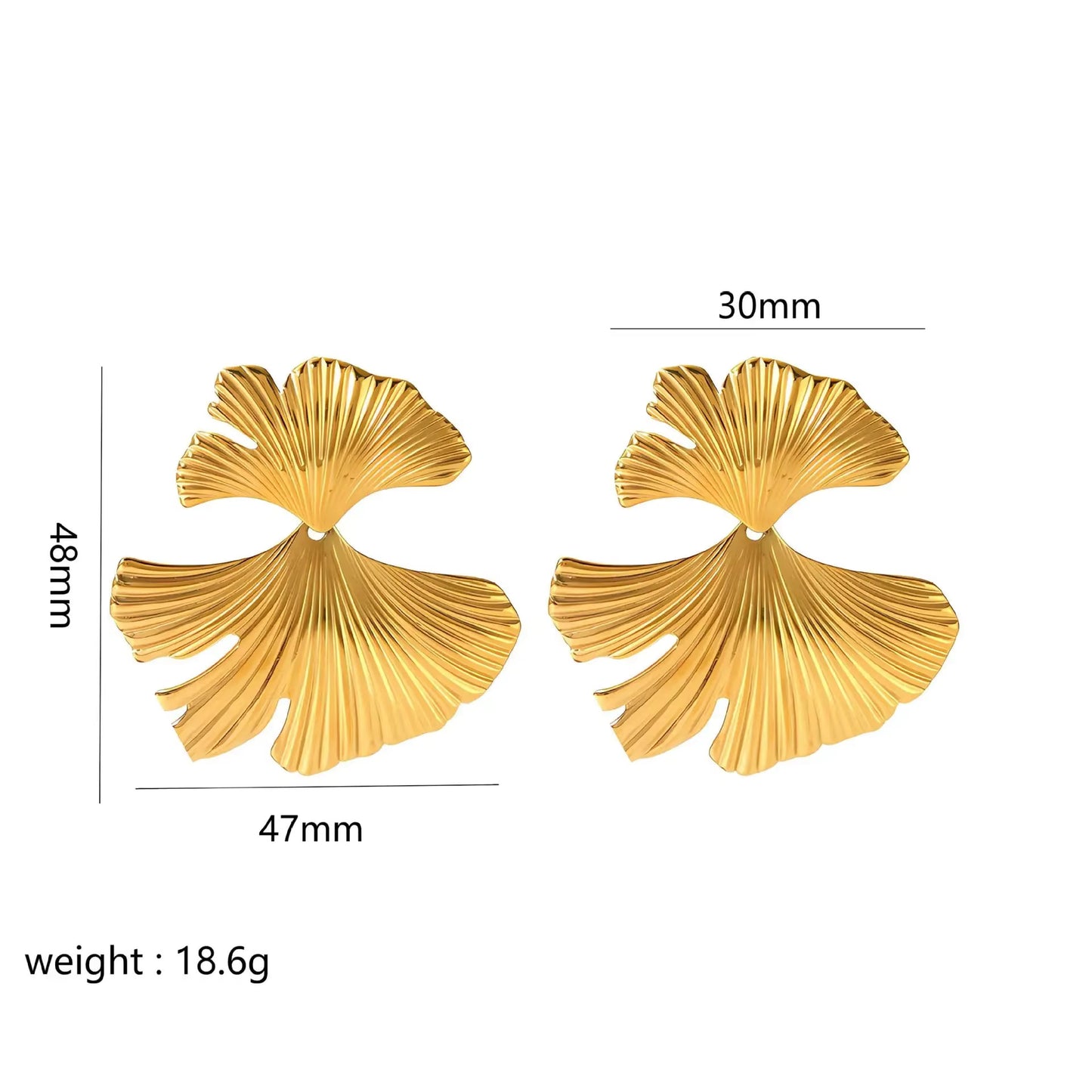 Elegant Butterfly Flower Stud Earrings