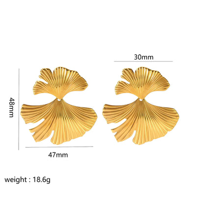 Elegant Butterfly Flower Stud Earrings