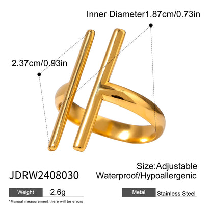 Gold Wave Ring