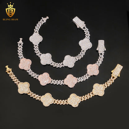 Iced Out Clover Bracelet