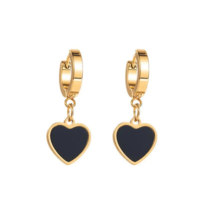 Huggie Hoop Drop Earrings