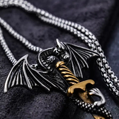 Sword Dragon Necklace