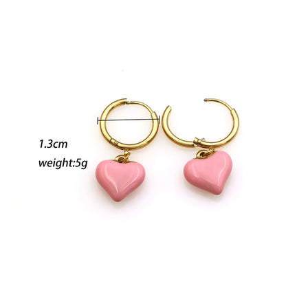 Geometric Heart Studs