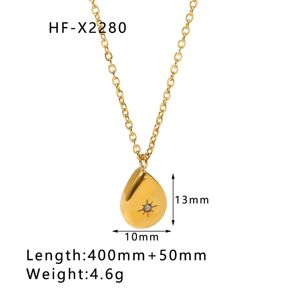 Gold Square Necklace
