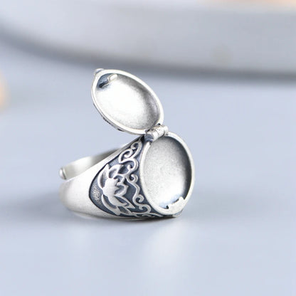 Mantra Silver Ring