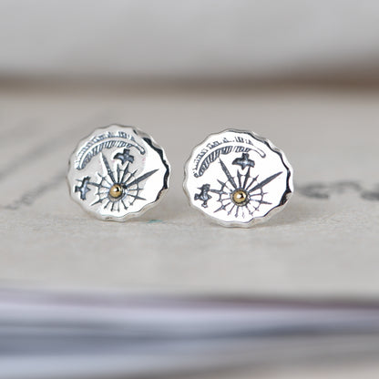Feather Birds and Starlight Earrings