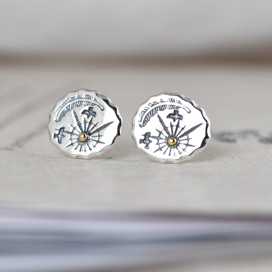 Feather Birds and Starlight Earrings