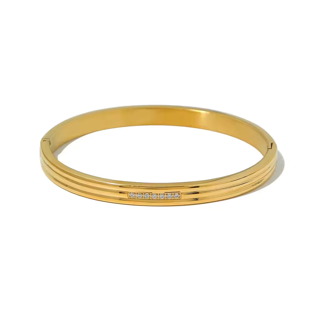 Zircon Bangle Bracelet