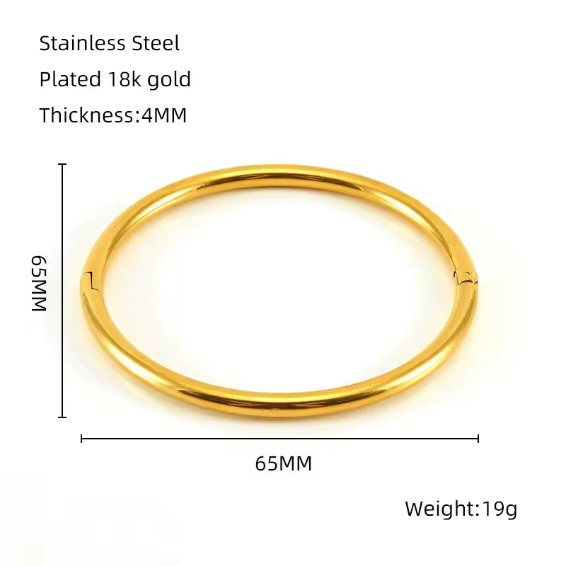 Bamboo Shape Bangle Bracelet
