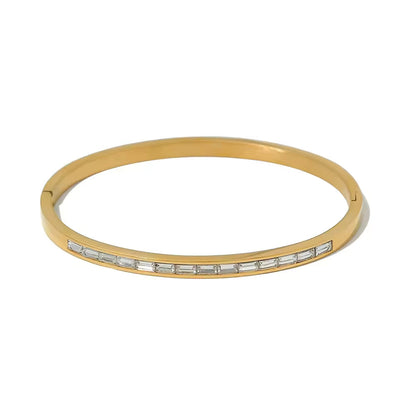 Zircon Bangle Bracelet