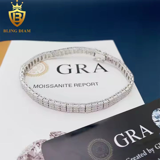 Triple Row Tennis Bracelet