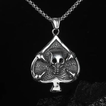 Skull Spade Pendant