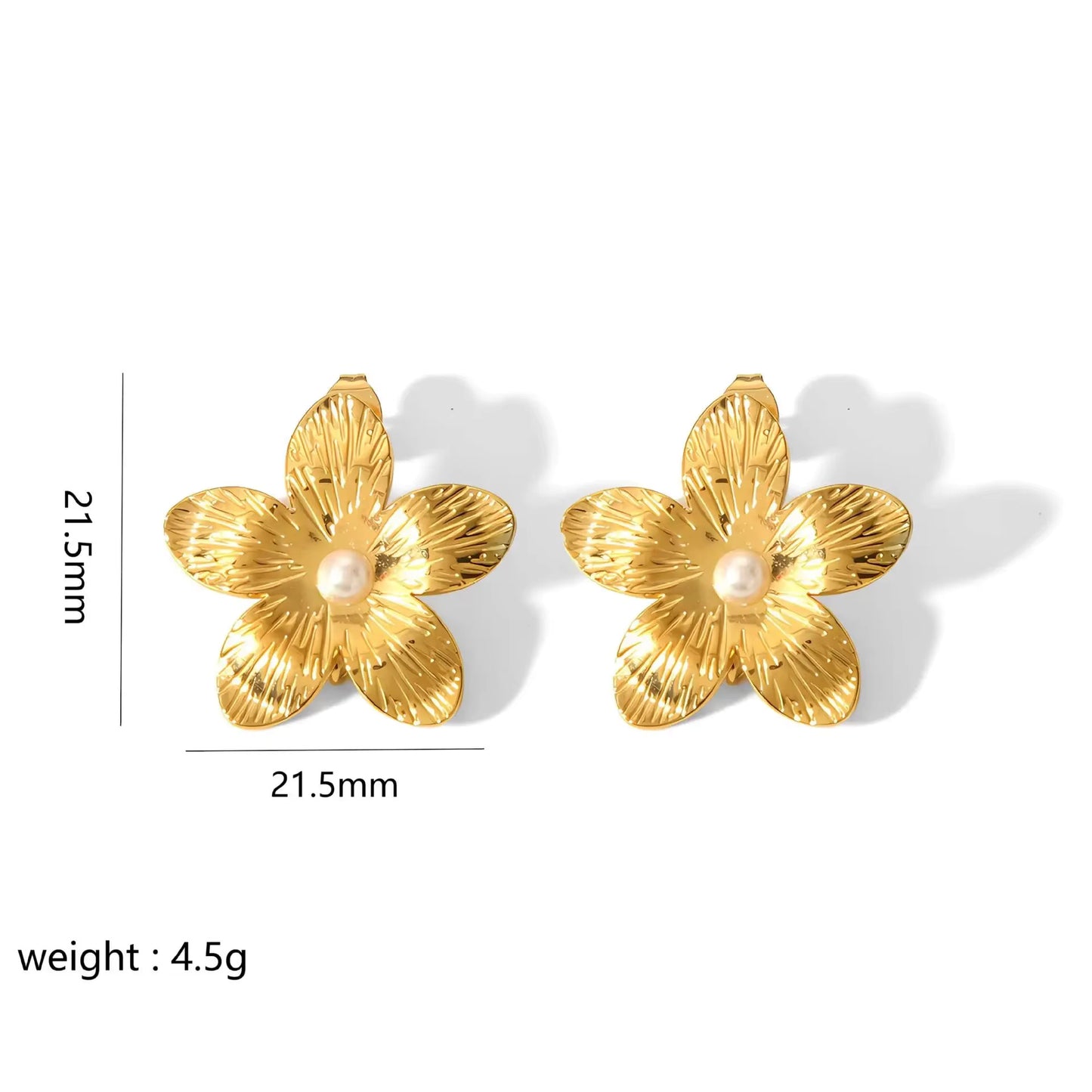 Elegant Butterfly Flower Stud Earrings