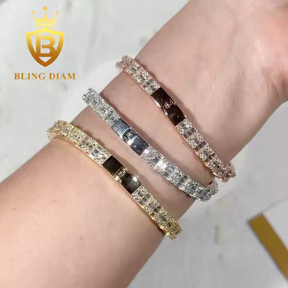 Butterfly Cuban Bangle Bracelet