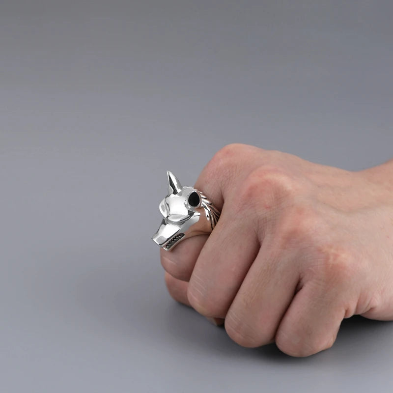Wolf Head Ring