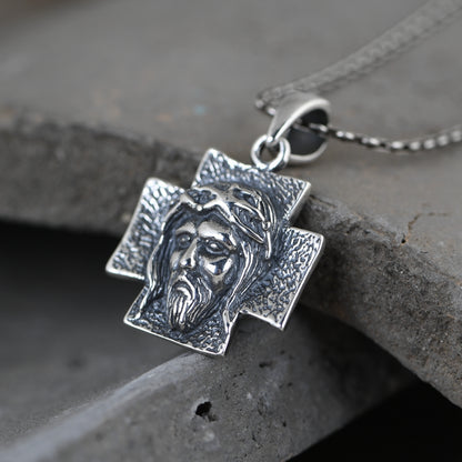 Cross Portrait Necklace