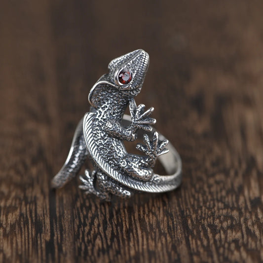 Punk Lizard Ring